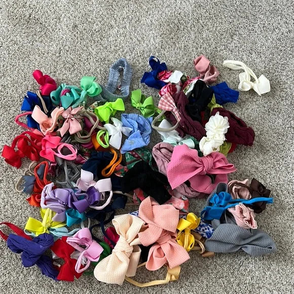 Lot of 60 + Baby headbands